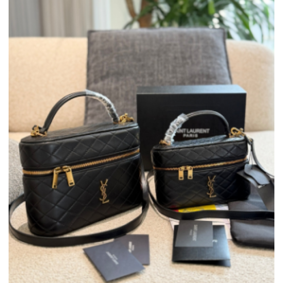 YSL Saint Laurent Gaby Vanity Makeup Bag: SAINT LAURENT launches the new Gaby Vanity makeup bag.